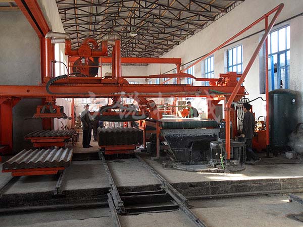 濟南石棉瓦機客戶現場